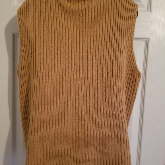 Designers Studio Genuine Leather Tan Vest - Picture 4 of 5